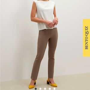 FAMOUS MML Tan Pants stretchy luxe